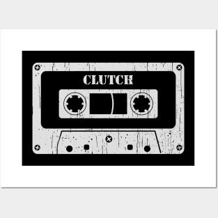 Clutch - Vintage Cassette White Posters and Art